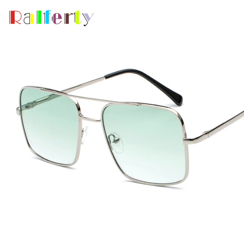 

Ralferty 2020 New Sunglasses Women Green Gradient Square Metal Shades For Women Lady Fashion Sun Glass Zonnebril Dames J7032