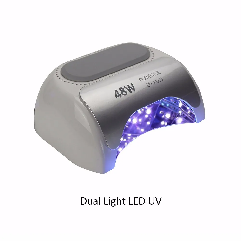 IBelieve Professional Dual Chip UV+LED Lamp 48W Quick Curing Nail Dryer Timing Luminaria Varnish Solidify Ongles Manicure Light