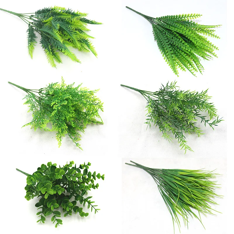 Planta artificial de imitación, flor con forma de férula, material de plástico, 1 unidad