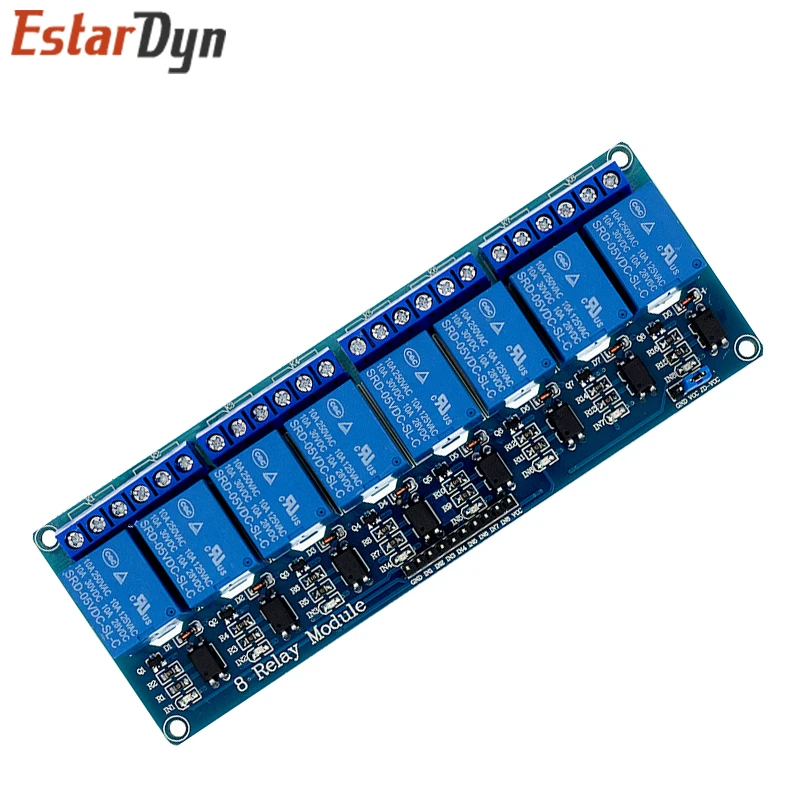 Módulo de Relé Canal com Optoacoplador, 5V, 1, 2, 4, 8 Canal Arduino Módulo de Saída Relé, 1, 2, 4, 8 Way, Em Stock