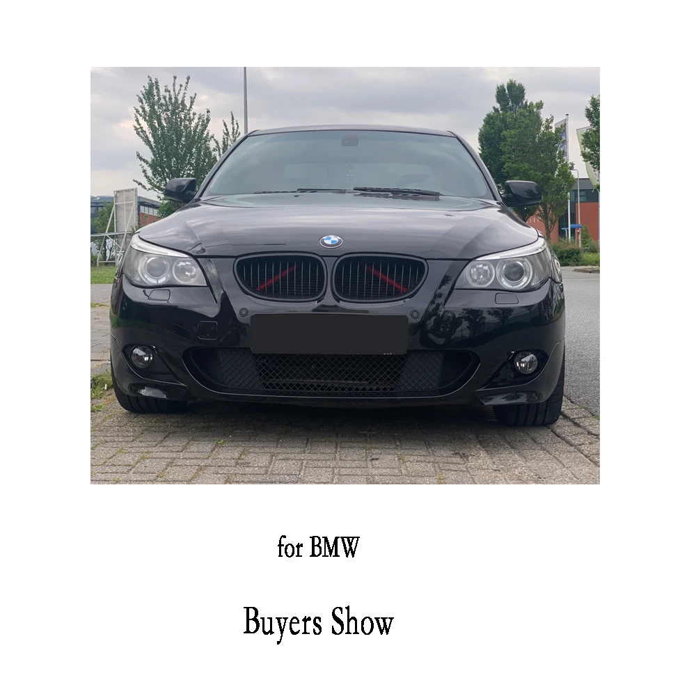 for BMW E60 E61 M Sport 2003-2009 525i 528i 530i 2004-2010 Fog Light Cover Bazel Grilles Fog Lights Lamp Frame Covers Hole Grill