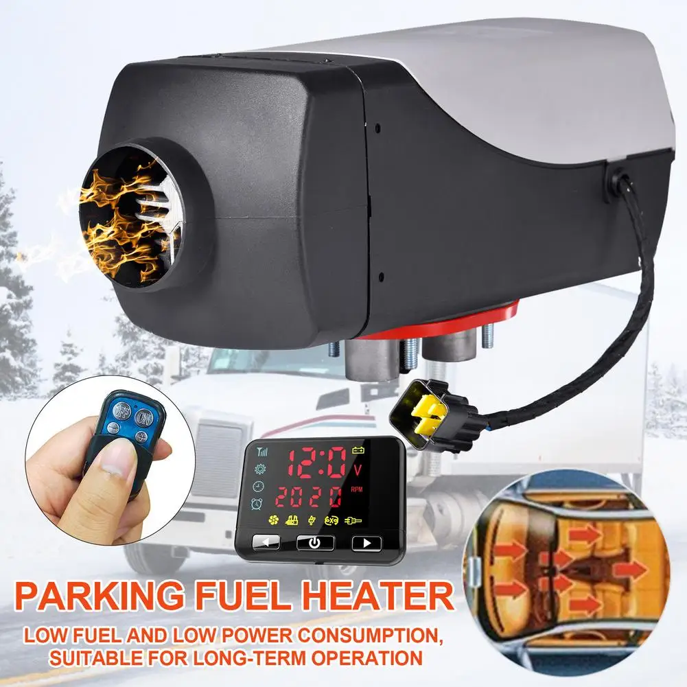 

Car Heater 2KW 12V 24V Air Diesels Heater Parking Heate With Remote Control LCD Monitor + Silencer For Car RV Motorhome Trucks