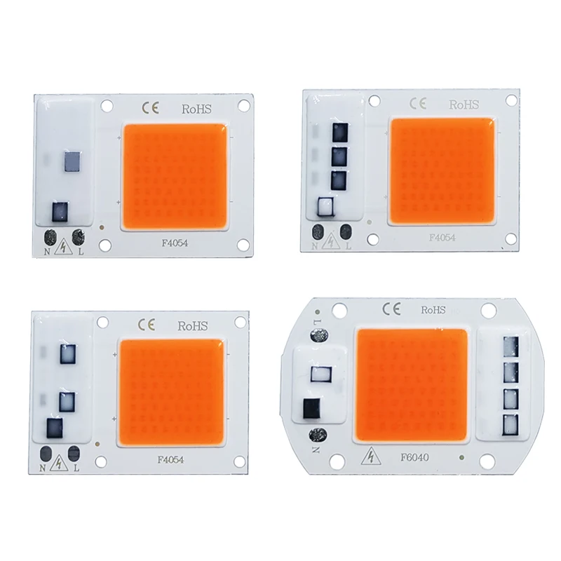 COB LED Chip Phyto Lamp Full Spectrum AC 220V 10W 20W 30W 50W Do oświetlenia sadzonek roślin wewnętrznych i wzrostu kwiatów