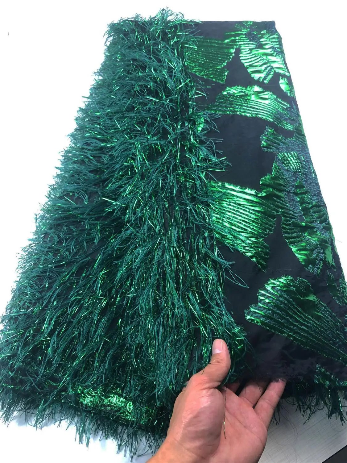 High quality lace nigerian lace fabric for women dress african organza lace fabric Nigerian Mesh Laces Fabrics COP-0012