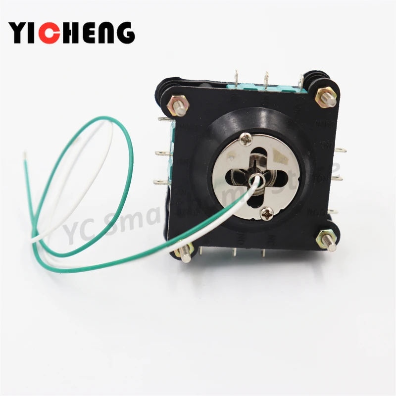 22 มม.SCV4-YQ-05R2G / SCV4-YQ-04R2G Cross Switch 4 ทิศทางหลักสวิทช์ปุ่มลูกบิด 360 องศา Momentary Monolever Switch