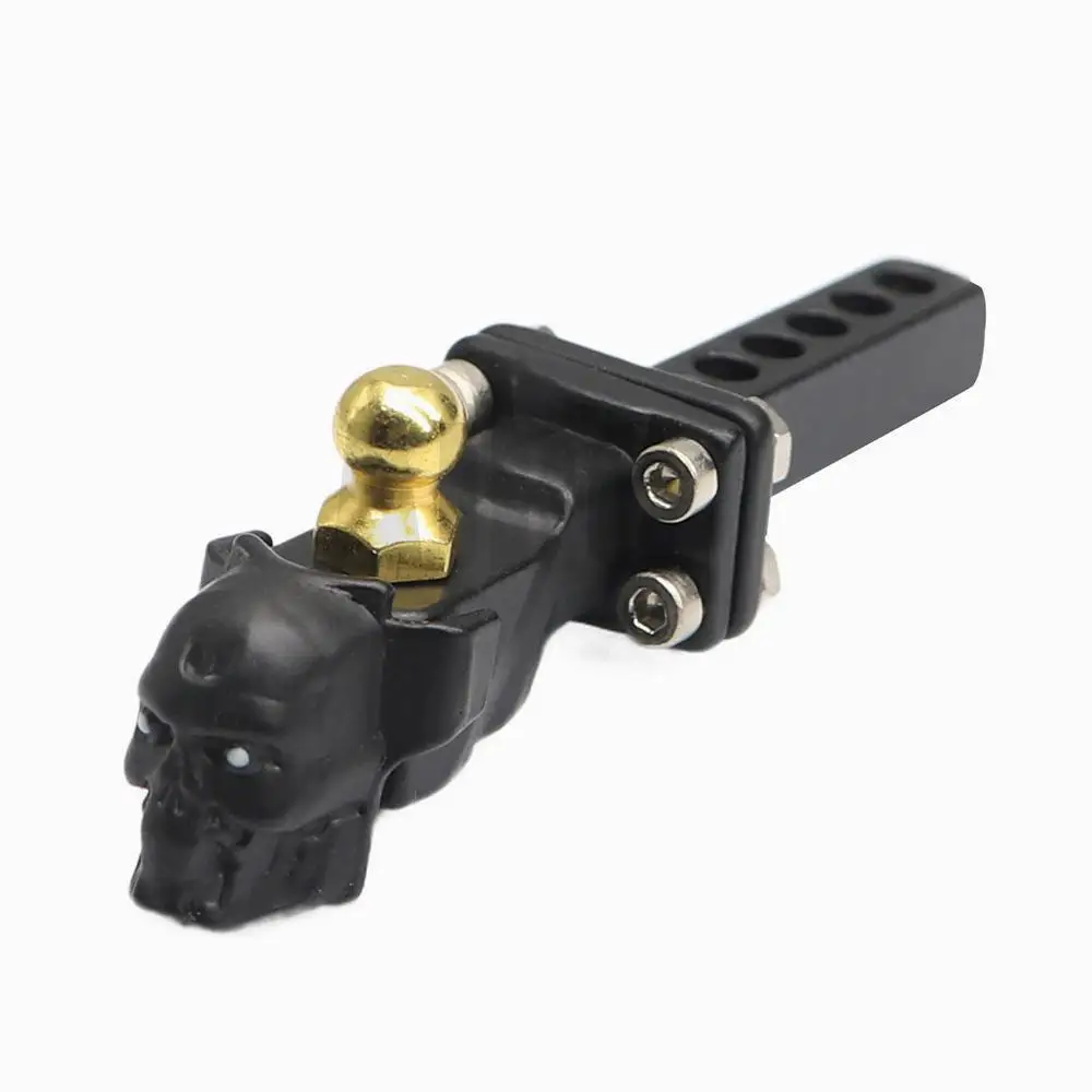RC Part Metal Rear Bumper Tow Trailer Hook Drop Hitch Receiver for 1/8 1/10 RC Crawler Axial SCX10 Traxxas TRX4 D90 Upgrade Part