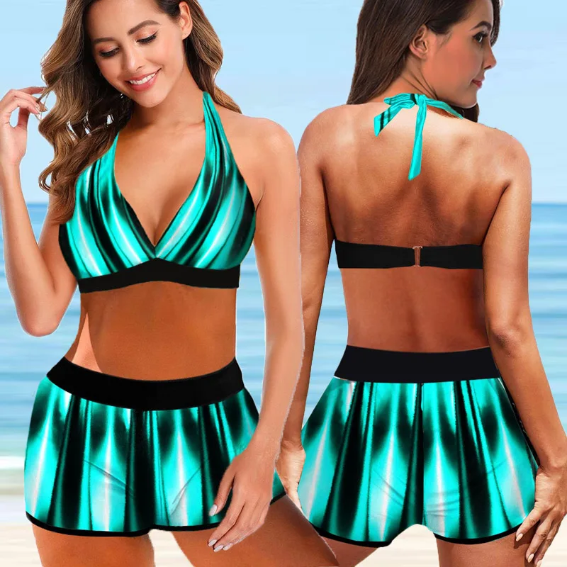 Maillot de bain brésilien pour femmes, imprimé, sexy, grande taille, ensemble deux pièces, vêtements de plage, nouvelle collection, 5XL