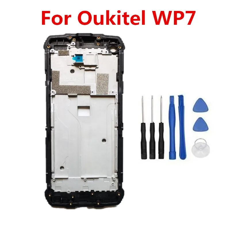 Инструменты + Новый сотовый телефон Oukitel WP7 6,53 '2340x1080 средняя рамка передние корпуса чехол Крышка части Средний Корпус в сборе рамка Шасси