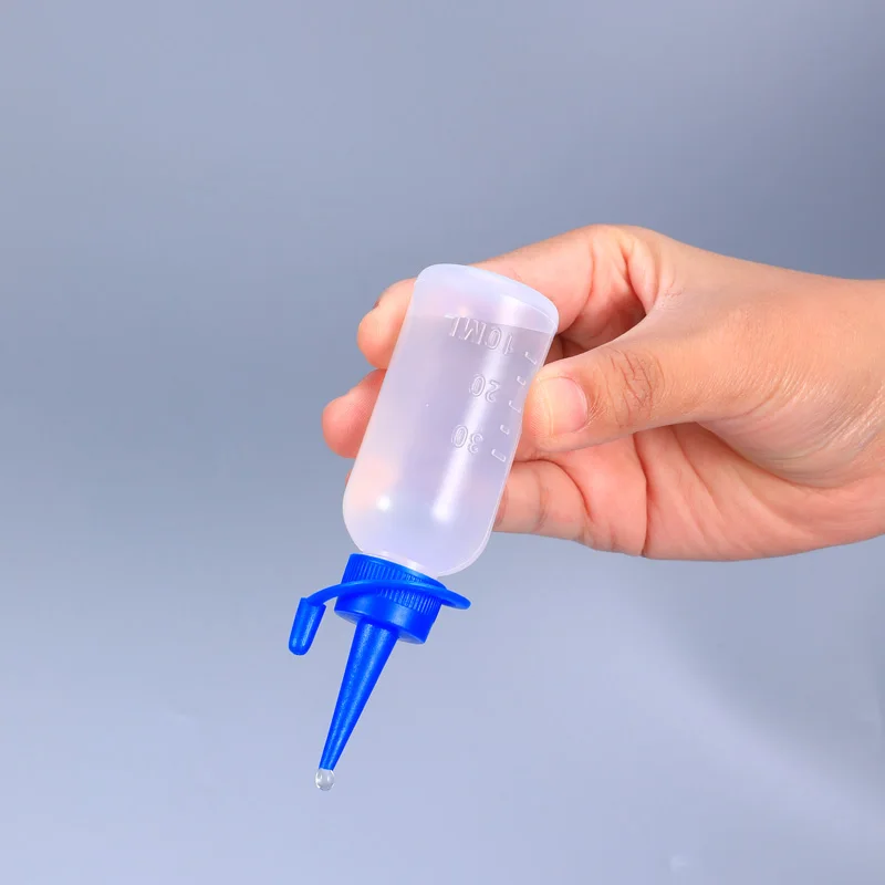 100PCS/lot Empty PE plastic 30ml Needle Tip Glue Bottle Applicator DIY Quilling Tool Oil Liquid squeeze bottles with twist cap