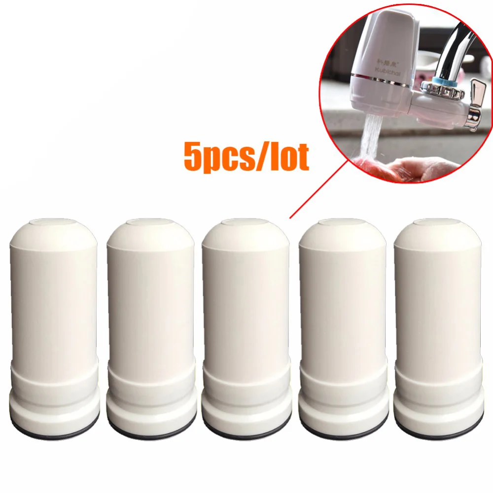 5pcs/Lot WaterFilter Cartridges for Kubichai Kitchen Faucet Mounted Tap Water Purifier Activated Carbon Tap Water Filtros Filter