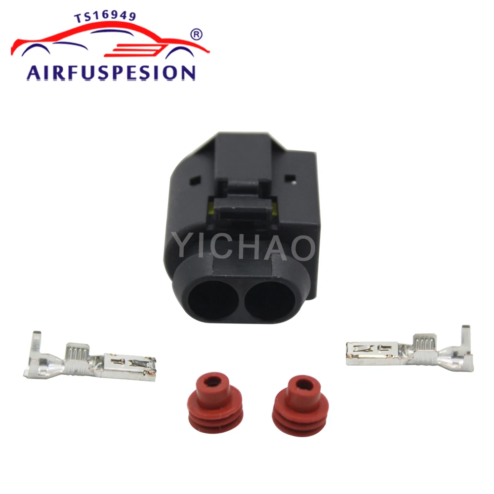 For Mercedes W221 W164 W251 W166 W222 AMK Discovery 4 Air Compressor Pump Motor Opposite Plug with Pin 2213200704 1643201204