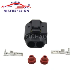 For Mercedes W221 W164 W251 W166 W222 AMK Discovery 4 Air Compressor Pump Motor Opposite Plug with Pin 2213200704 1643201204