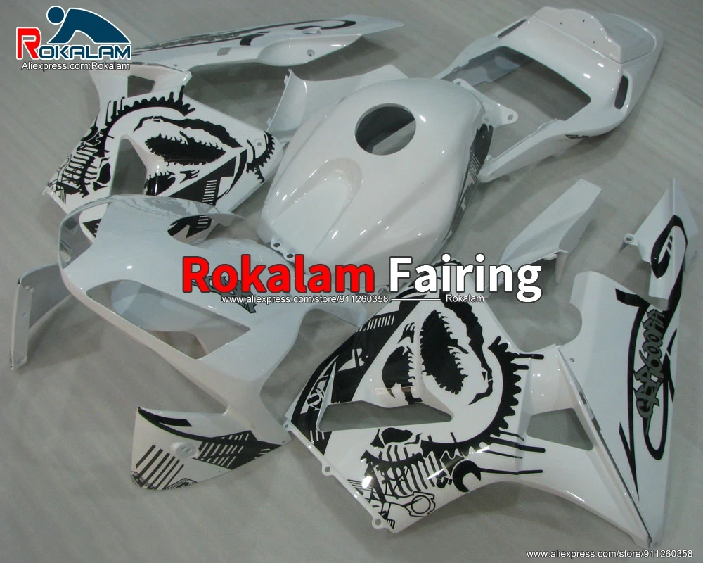 

Applique Fairing For Honda CBR 600RR F5 03 CBR600RR 2003 2004 F-5 CBR600 RR 04 Motorcycle White Fairings (Injection Molding)