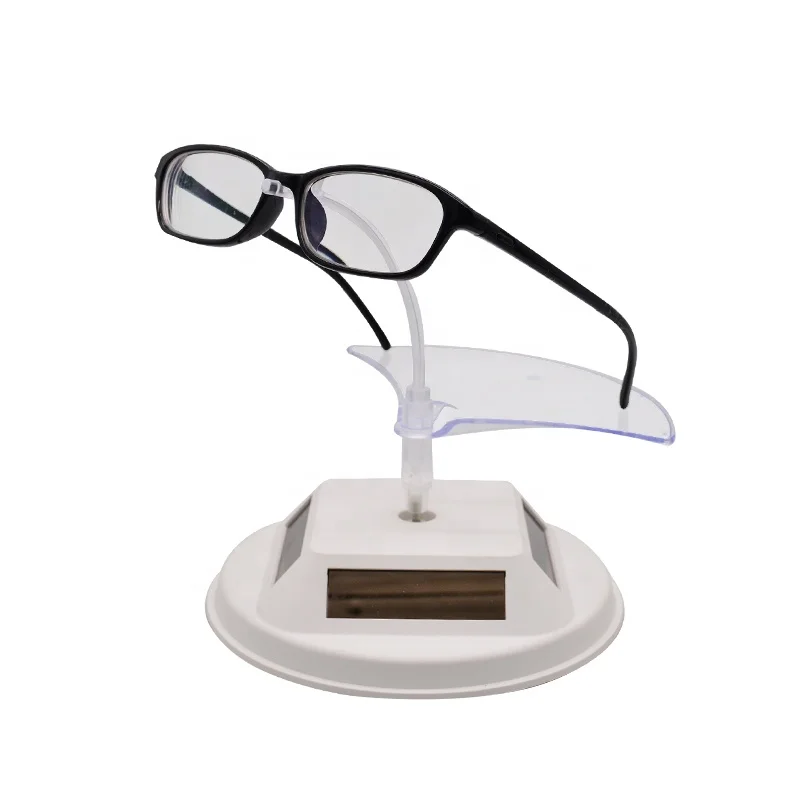 Supporto per espositore per occhiali da sole e occhiali da sole con chiusura girevole in acrilico bianco da 360 gradi
