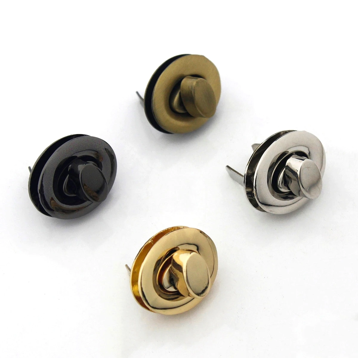 1pcs Metal Turn Lock Oval Fashion Durable Turn Lock For DIY Handbag Bag Purse Luggage Hardware Closure Bag Parts Accessories