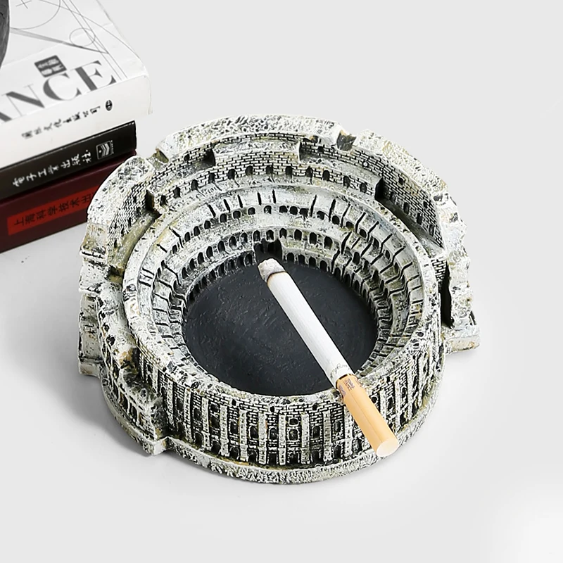 Volcano Shape Ash Tray Resin Cigarettes Ashtrays Living Room Office Decor Ornaments Crafts Ash Holder Cigar Smoking Accessories