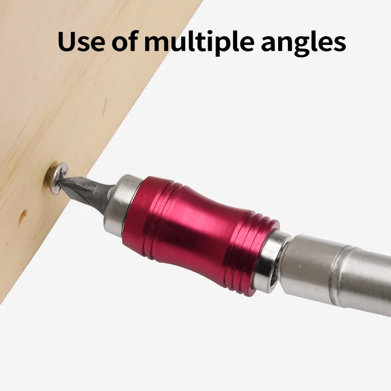 Puntas de destornillador de anillo magnético hexagonal de 1/4 ", herramientas manuales, varilla de extensión de broca, soporte de cambio rápido, guía de accionamiento, punta de taladro de tornillo