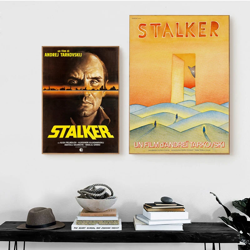 Pósteres e impresiones de películas Andrei Tarkovsky Stalker, pintura en lienzo de película antigua clásica Vintage, arte de pared para cine en casa, decoración de imagen