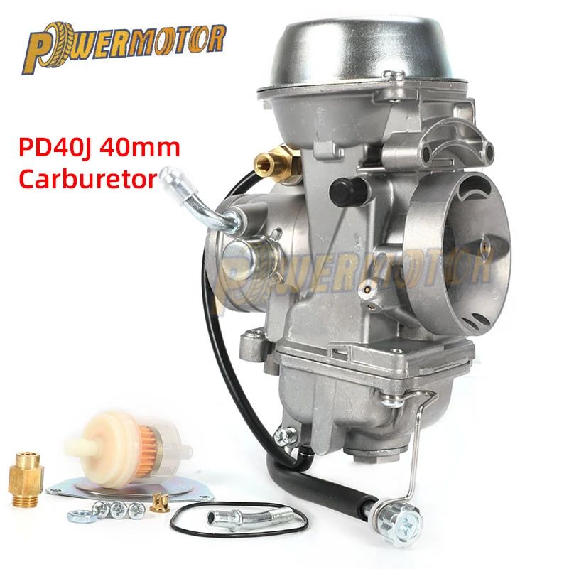 Motorcycle Carburetor PD40J 40mm 4 Stroke Carb Parts for POLARIS SCRAMBLER 4X4 Universal 400cc to 600cc Racing Motor Accessories