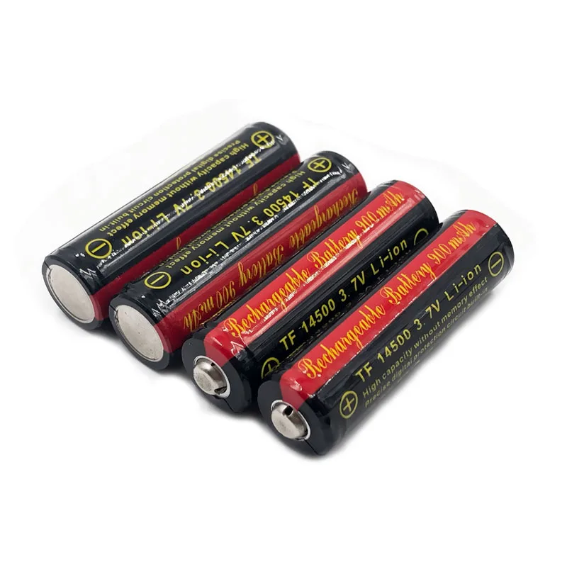 

Wholesale TrustFire 14500 AA 900mah 3.7V Li-ion Battery Rechargeable Lithium Batteries with PCB Protection Board For Flashlights