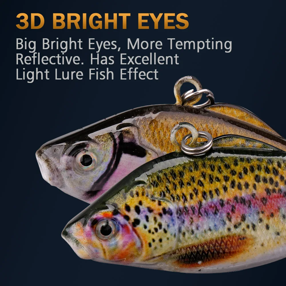 GOBASS Lipless Lure For Fishing VIB Bait Rattlins Fishing Accessories Crank Wobblers For Pike Perch 65mm 12g Jerkbait Bass Lures