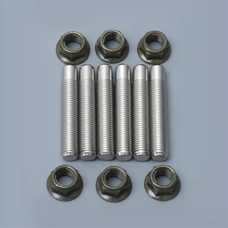 M10 Exhaust Manifold Stud and Nut Kit for Subaru WRX STI SVX Legacy Impreza Forester BAJA BRZ Crossteck Stainless