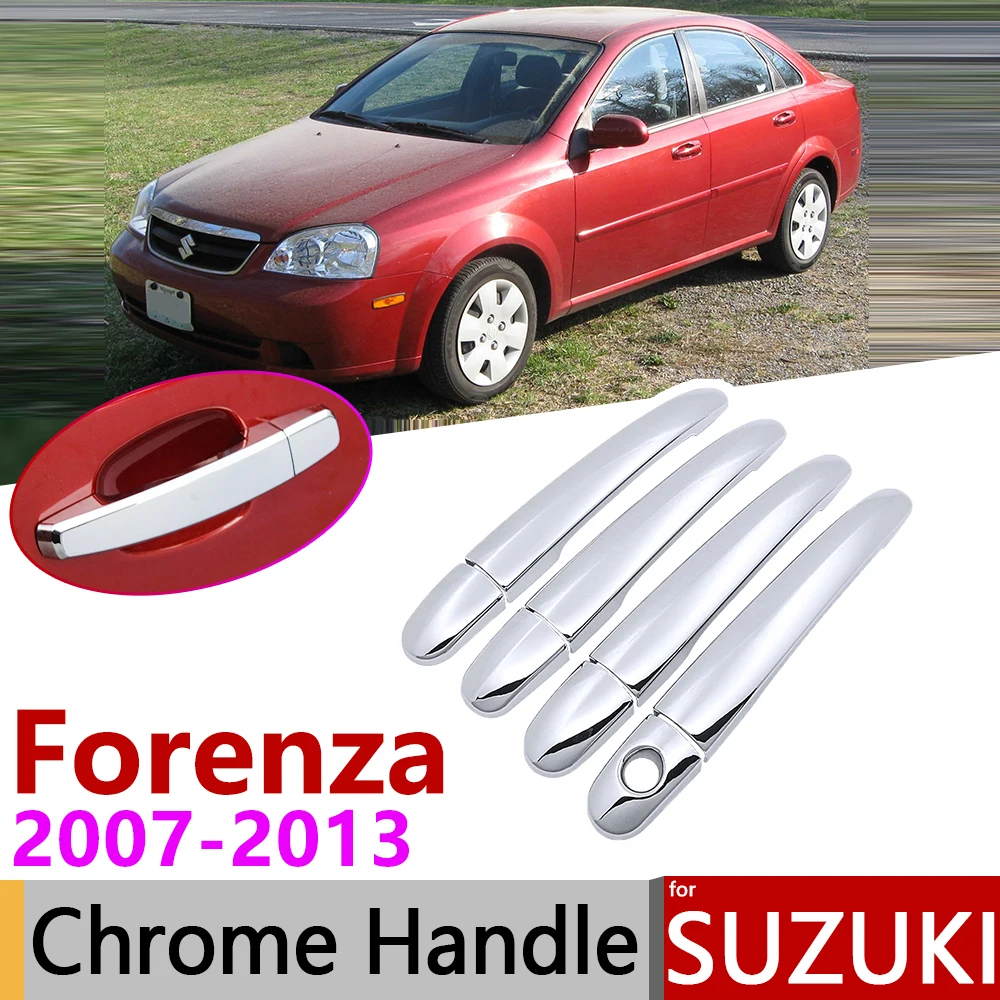 

for Suzuki Forenza J200 Facelift 2007~2013 Chrome Door Handle Cover Car Accessories Stickers Trim Set 2008 2009 2010 2011