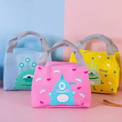 Sac à lunch de dessin animé mignon pour enfants, sacs isothermes à main pour étudiant, fille, garçon, portable, thermique, école, petit déjeuner, pique-nique, boîte à nourriture, vente en gros