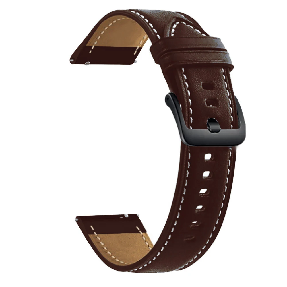 Leather Watch Band Strap for Samsung Galaxy Watch 3 45mm/ Gear S3/ 46mm Watchband 22mm Sport Bracelet gt 2 2e Pro 46mm Wristband