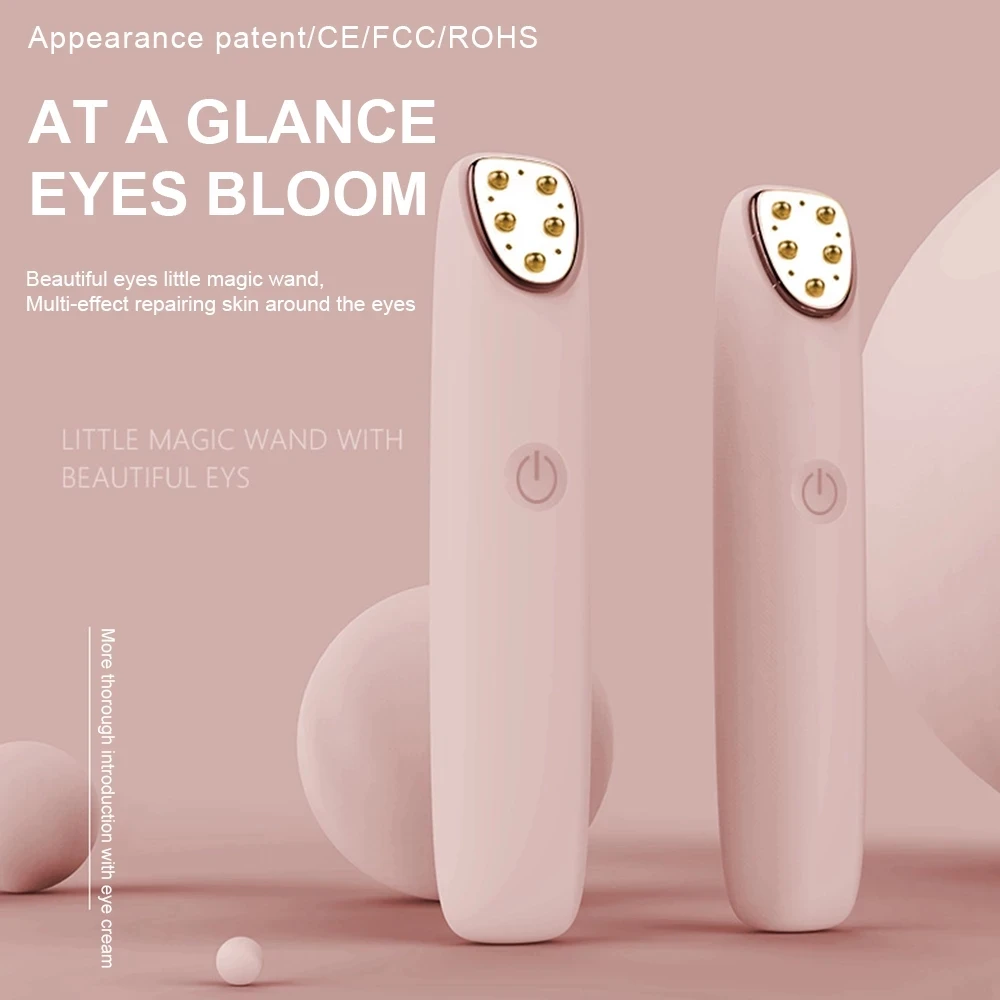 Electric Eye Massager Anti Wrinkle Eye Massage Anti Aging Eye Care Massage Device Eye Massage Pen RF Eye Beauty Instrument