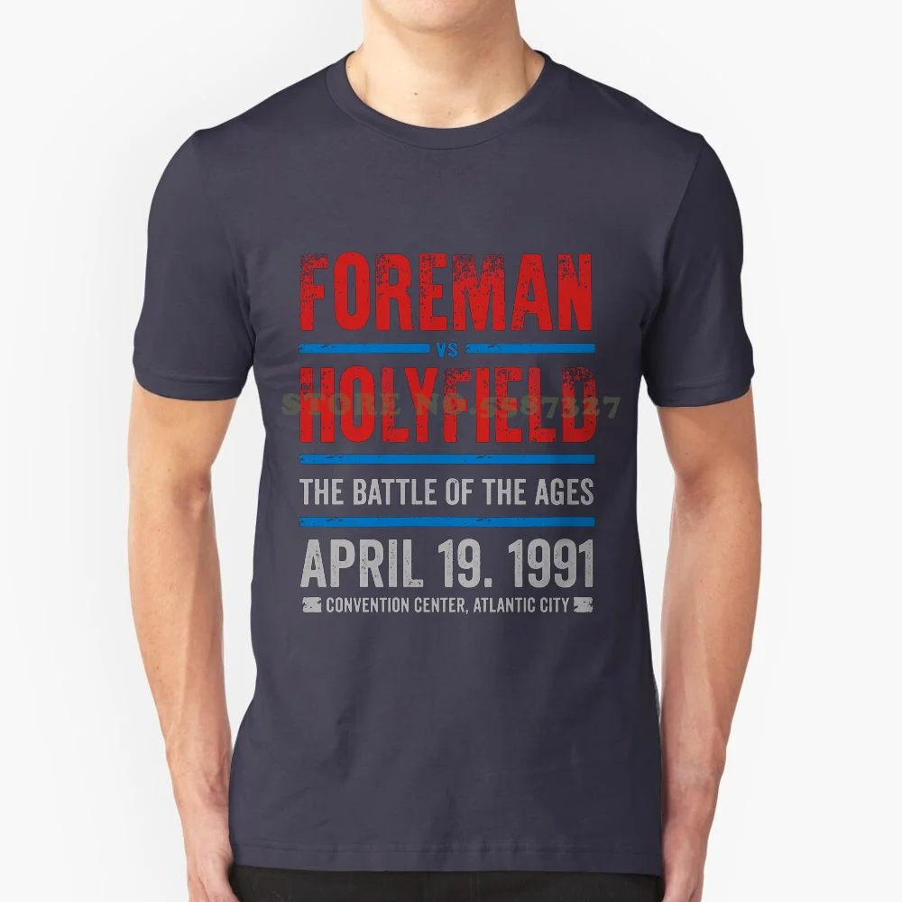 Foreman Vs Holyfield Fashion Vintage Tshirt T Shirts Holyfield Vs Foreman Evander Holyfield George Foreman The Real Deal Big