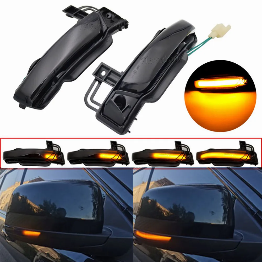 2 Stück für Jeep Grand Cherokee WK2 2011-2018 2019 2020 Auto-LED Dynamischer Blinker Seitenspiegel-Licht Rückspiegel-Blinkleuchte