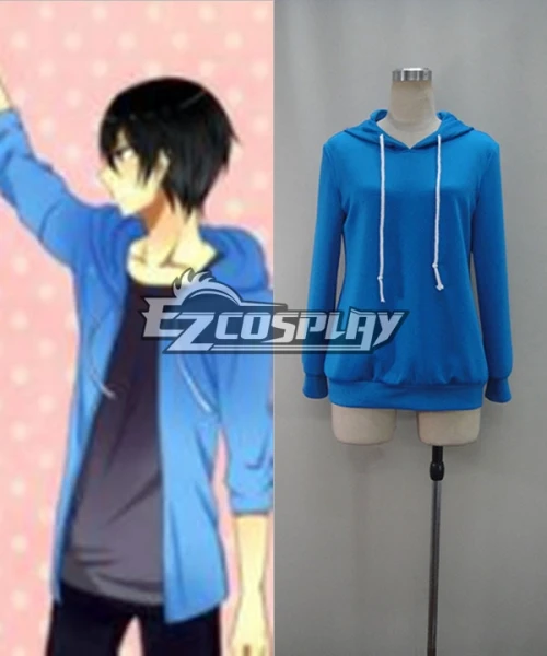 

Free! Iwatobi Swim Club Haruka Nanase School Jacket Top Hoodie Sports Set Adult Dailywear Coat Cosplay Costume Hoodie E001