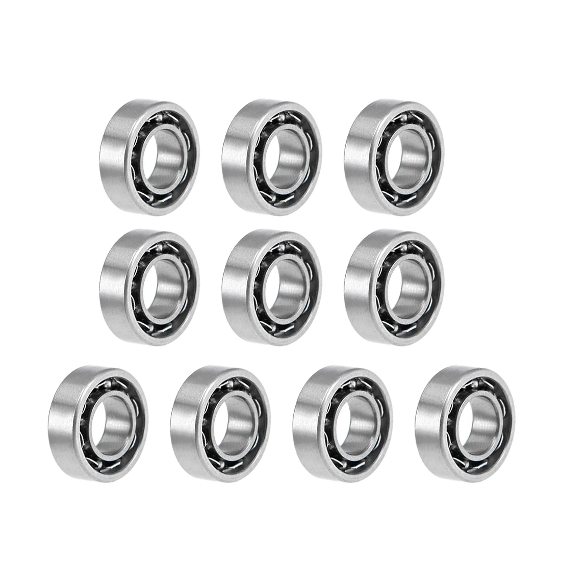 

uxcell 10pcs MR63K Ball Bearings Z2 3x6x2mm Open Type Chrome Steel