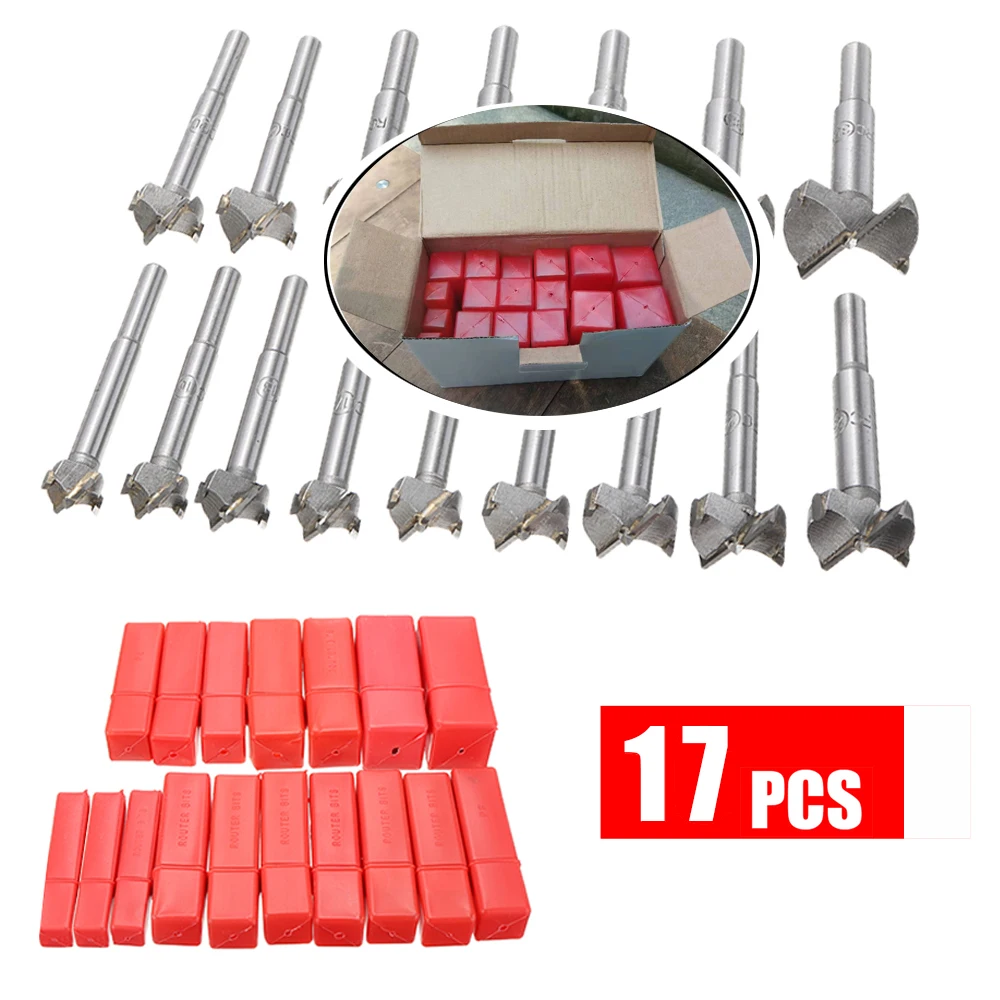 

17Pcs High qualtiy Core Drill Bits Forstner Woodworking Hole Saw Wood Cutter For Rotary Tools