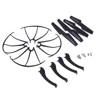 Plastic material  spares Propeller + Landing Gear +Prop Guard Kit for SYMA X5SC X5SW Drone Quadcopter 8.6cm/3.39inch