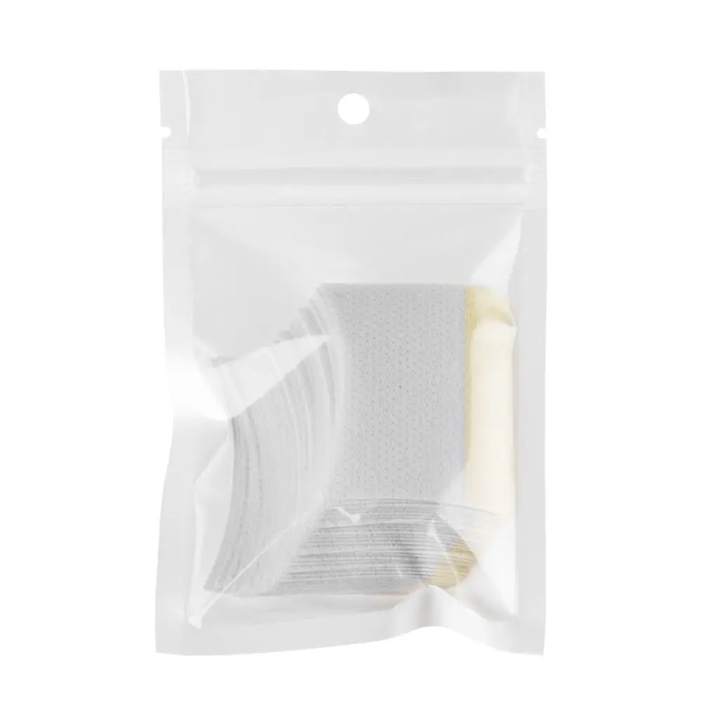 高品質の刺激防止ホワイトアイメイクツール、まつげエクステ除去用つけまつげ、下まつげパッド、コットンパッド