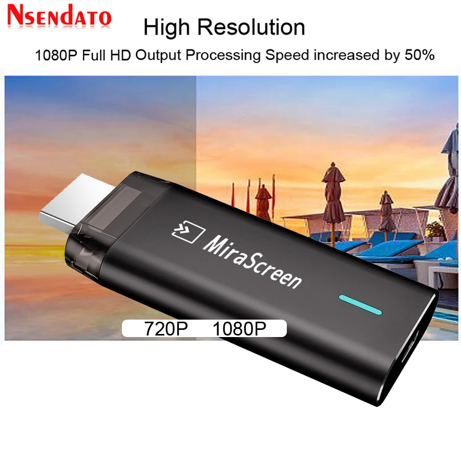 Mirascreen D8 5G Dual Band 1080P Miracast Wireless for DLNA AirPlay HD TV Stick Wifi Display TV Dongle Receiver