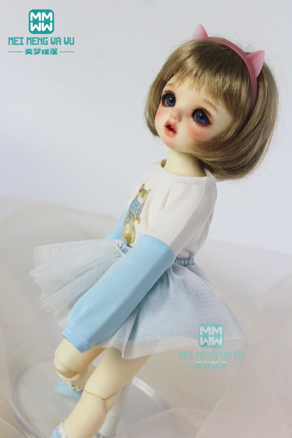 30cm 1/6 BJD YOSD Doll Clothes fashion three-piece wearing jumpers, yarn skirt, socks