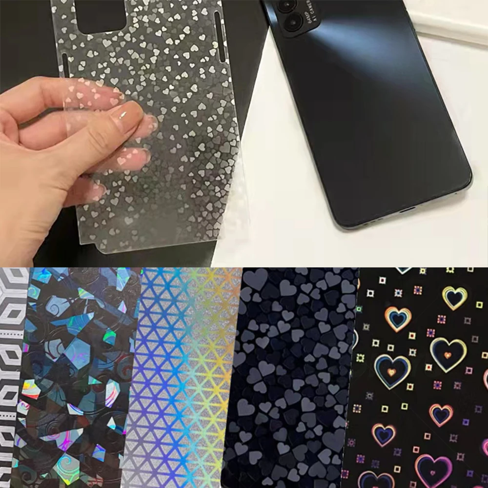 FONLYU 4D Transparent Laser Phone Skin Back Sticker for iPhone 16 15 13 Back Cover Glass Protective Film Cutting Machine Plotter