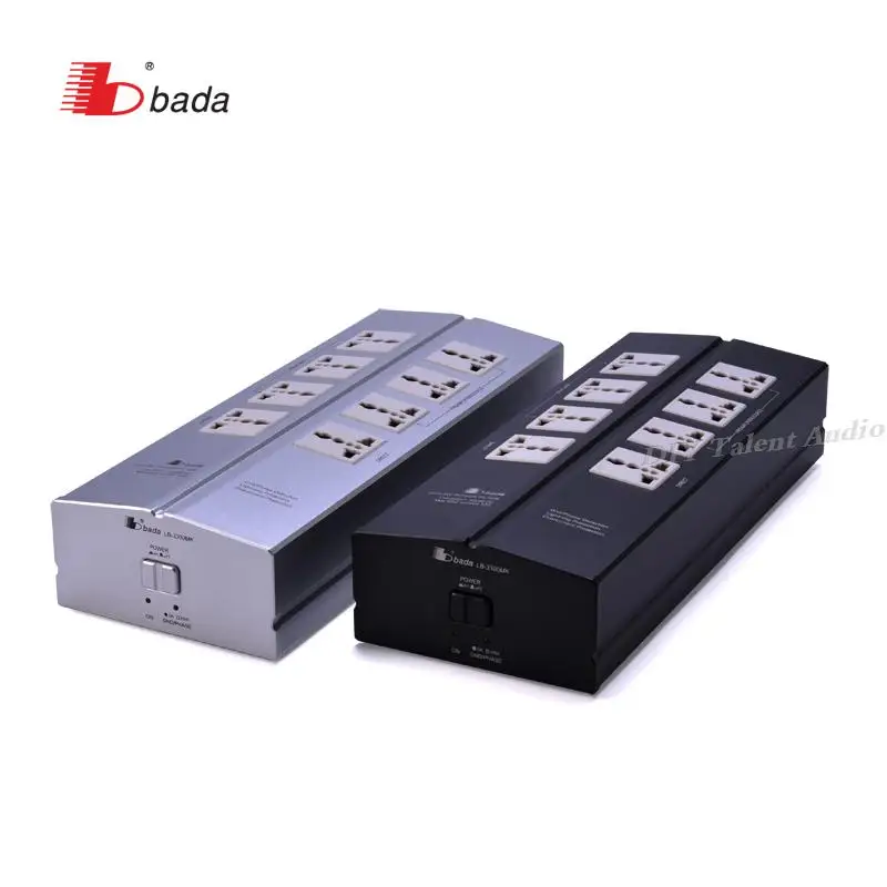 Bada 2500W 10A LB-3300mk audio HIFI power filter overload row socket hifi audio purifier US plug with  protection circuit