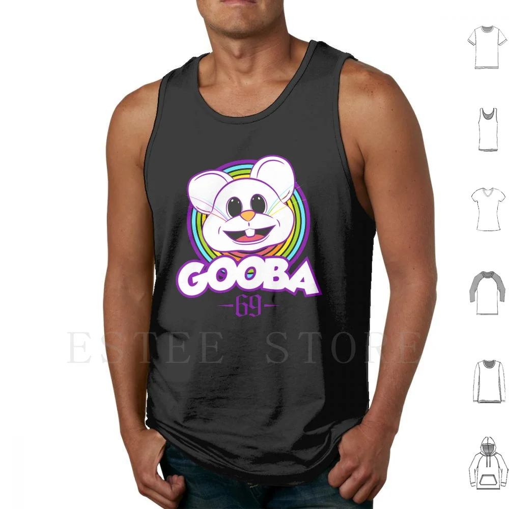 Gooba Sixnine Tank Tops Vest Cotton Gooba Shark Sixnine Music Colors Rainbow Musicvideo 6ix9ine Pink Mouse