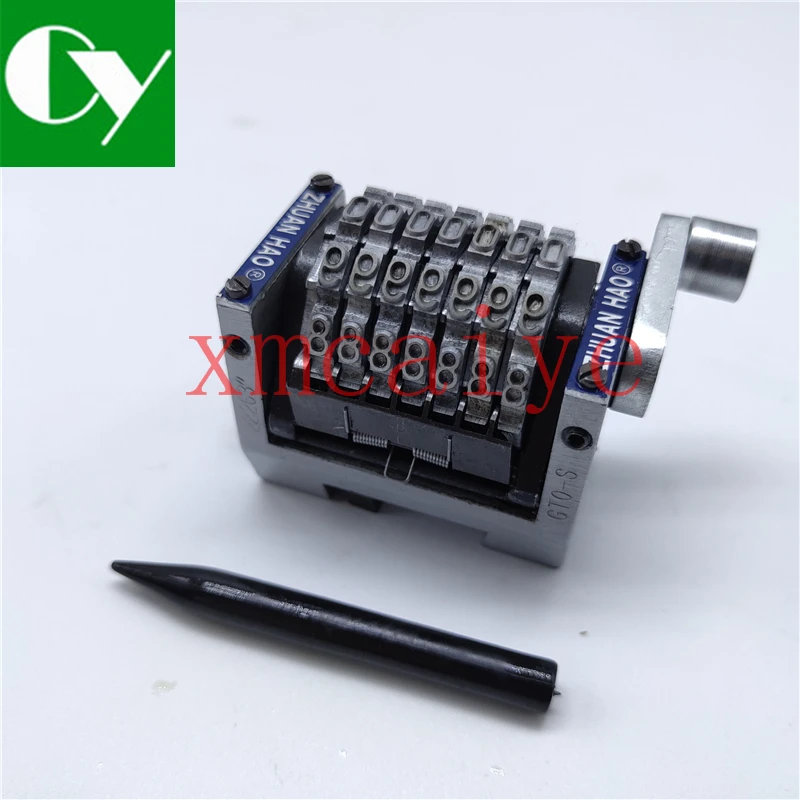 2 pcs High quality 7digits Rotary Numbering Machine Horizontal Counterclockwise for GTO46 GTO52