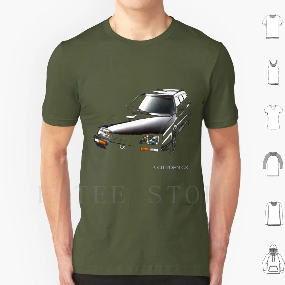 Cx T Shirt Cotton Men DIY Print Cx Gti Turbo Saab 900 Luxury Sports Car Cars Saloon Sedan 1970s 1980s 1990s 70s 80s 90s French