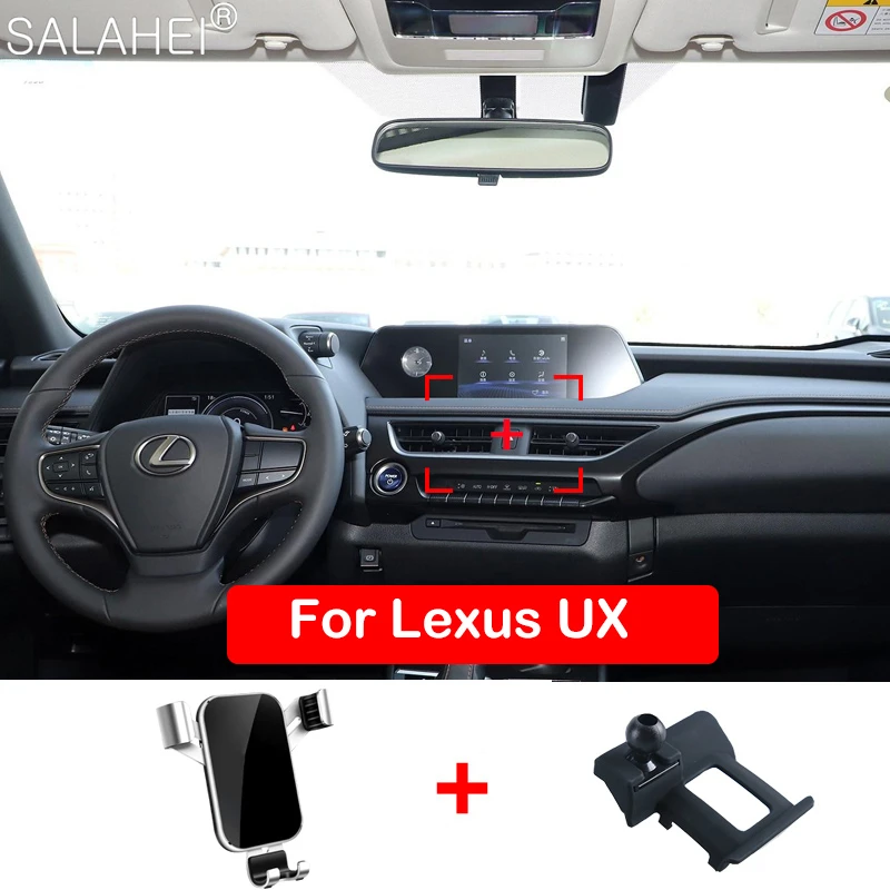 Mobile Phone Holder For LEXUS UX 260h 2019 2020 Air Vent Mount Bracket GPS Phone Holder Clip Stand in Car For Iphone Xiaomi