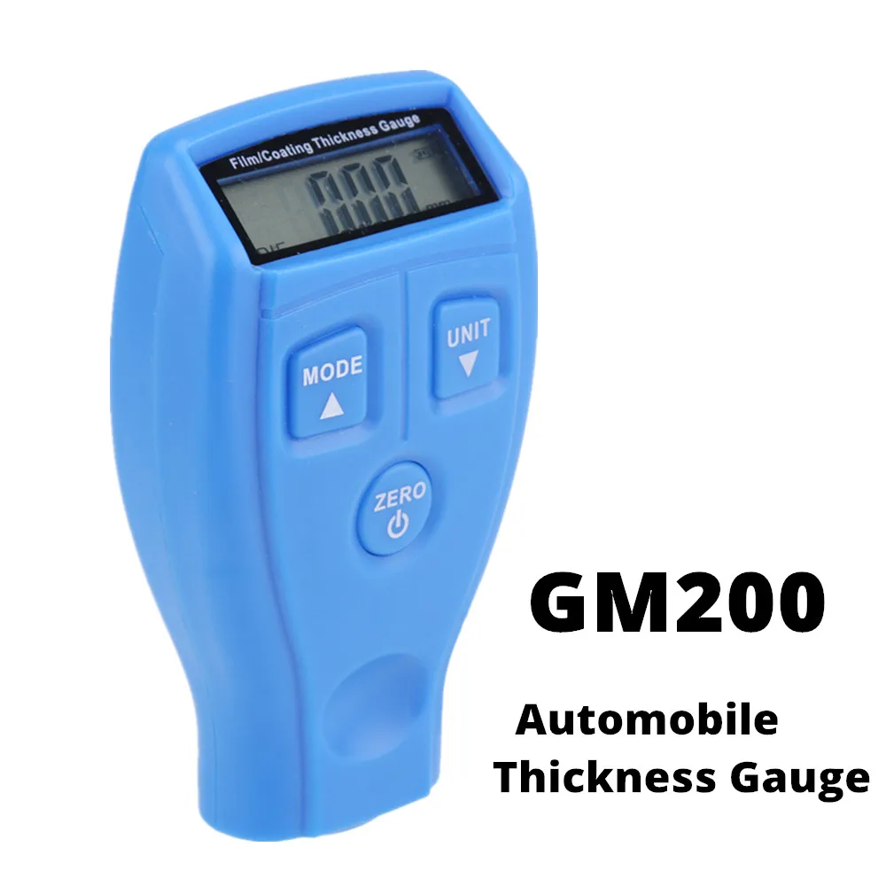 Medidor de espesor de automóvil, pintura GM200, pantalla LED de prueba de automóviles, muestra el consumo de microenergía portátil, herramienta pequeña y hermosa