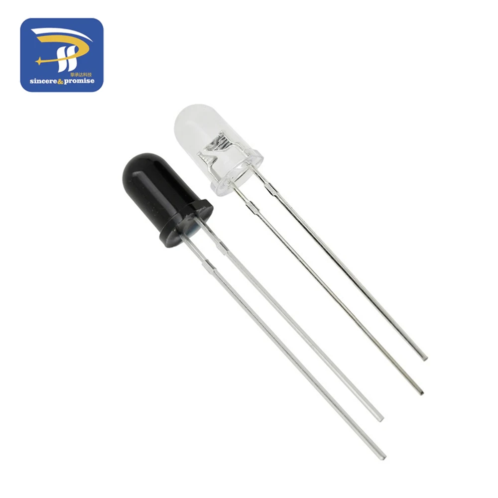 10Pairs F3 3mm F5 5mm 940nm LEDs Infrared Emitter and IR Transmitter Receiver Diode Diodes 301A Infrared to tube For Arduino