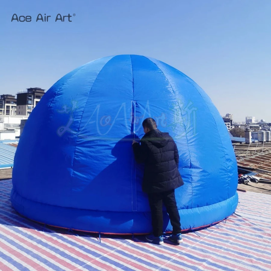 Portable 4.5m Diameter Inflatable Planetarium Tent Air Dome Projection Screen Movie Tent for Astronomical Event