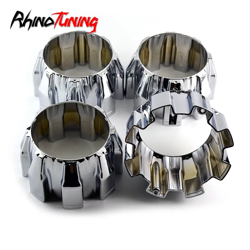 RhinoTuning 4pcs OD 166mm Wheel Center Hubcap Open End Alloy Wheels Fit ION 171 174 C101710-0 Auto Replacement Parts Wheel Cap