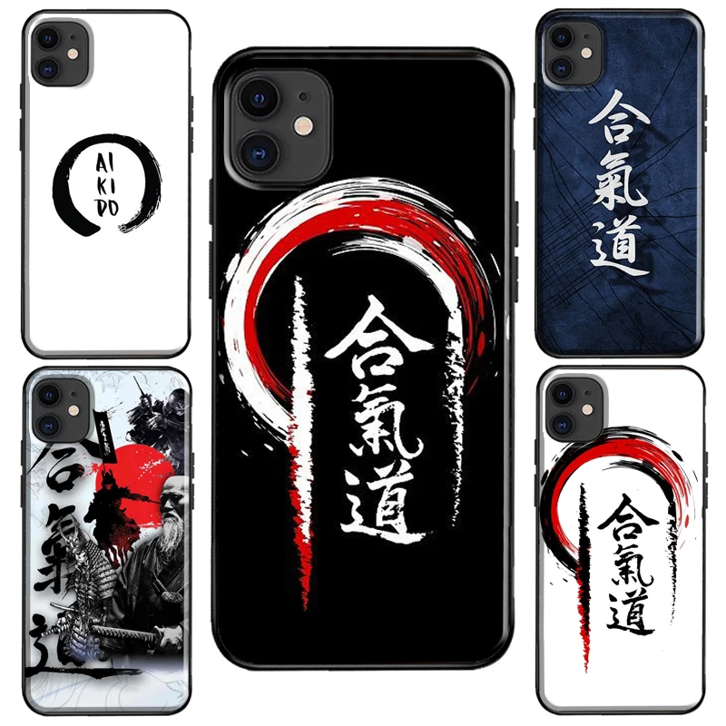 Aikido Japanese Martial Case For iPhone XR X XS Max SE 2020 8 7 Plus Coque For iPhone 11 14 12 13 Pro Max mini Cover